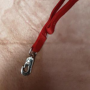 Red 6' Double Layer Dog Lead, medium - large dogs